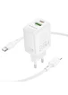 СЗУ Borofone BN27 Fuente PD20W+QC3.0 (1USB-A/1C) + кабель Type-C to Lightning White