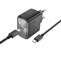 СЗУ Hoco CS41A Smart PD35W (1C) + Type-C to Type-C Black