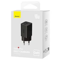 СЗУ Baseus GaN5 Pro OS + Type-C to Type-C 40W (CCGP18010) Black