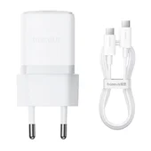 СЗУ Baseus Palm Fast Charger 30W (1USB-C) + кабель Type-C to Type-C (P10111605113-01) Moon White