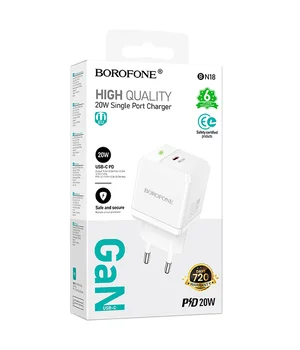 СЗУ Borofone BN18 Intenso PD20W (1USB-C) White