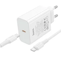 СЗУ Hoco C162A Source PD40W (1USB-C) + кабель Type-C to Type-C White
