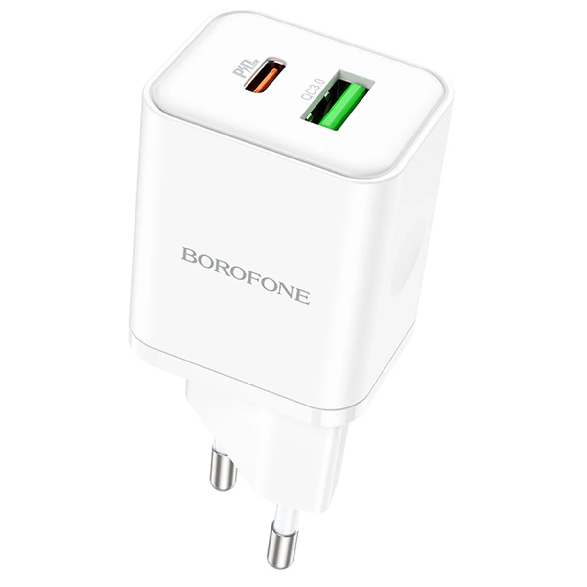 СЗУ Borofone BN7 PD20W+QC3.0 (1USB-A/1C) White