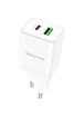 СЗУ Borofone BN7 PD20W+QC3.0 (1USB-A/1C) White