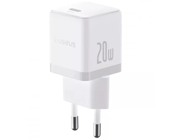 СЗУ Baseus Palm Fast Charger 20W (1USB-C) (P10111602) Moon White