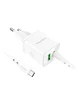 СЗУ Borofone BN7 PD20W+QC3.0 (1USB-A/1C) + кабель Type-C to Type-C White