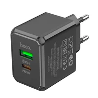 СЗУ Hoco CS14A PD20W+QC3.0 (1USB-A/1C) Black