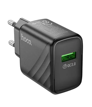 СЗУ Hoco CS21A Rich QC3.0 18W (1USB-A) Black