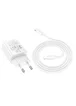 СЗУ Hoco N60 Gentle PD20W (1USB-C) + кабель Type-C to Lightning White