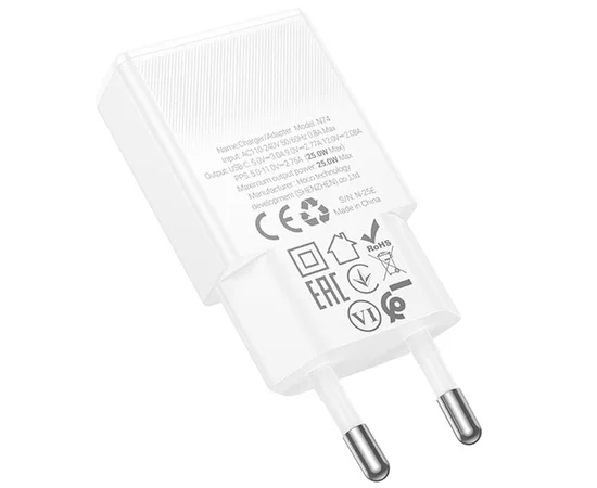 СЗУ Hoco N74 Speed ultra-thin PD25W (1USB-C) White