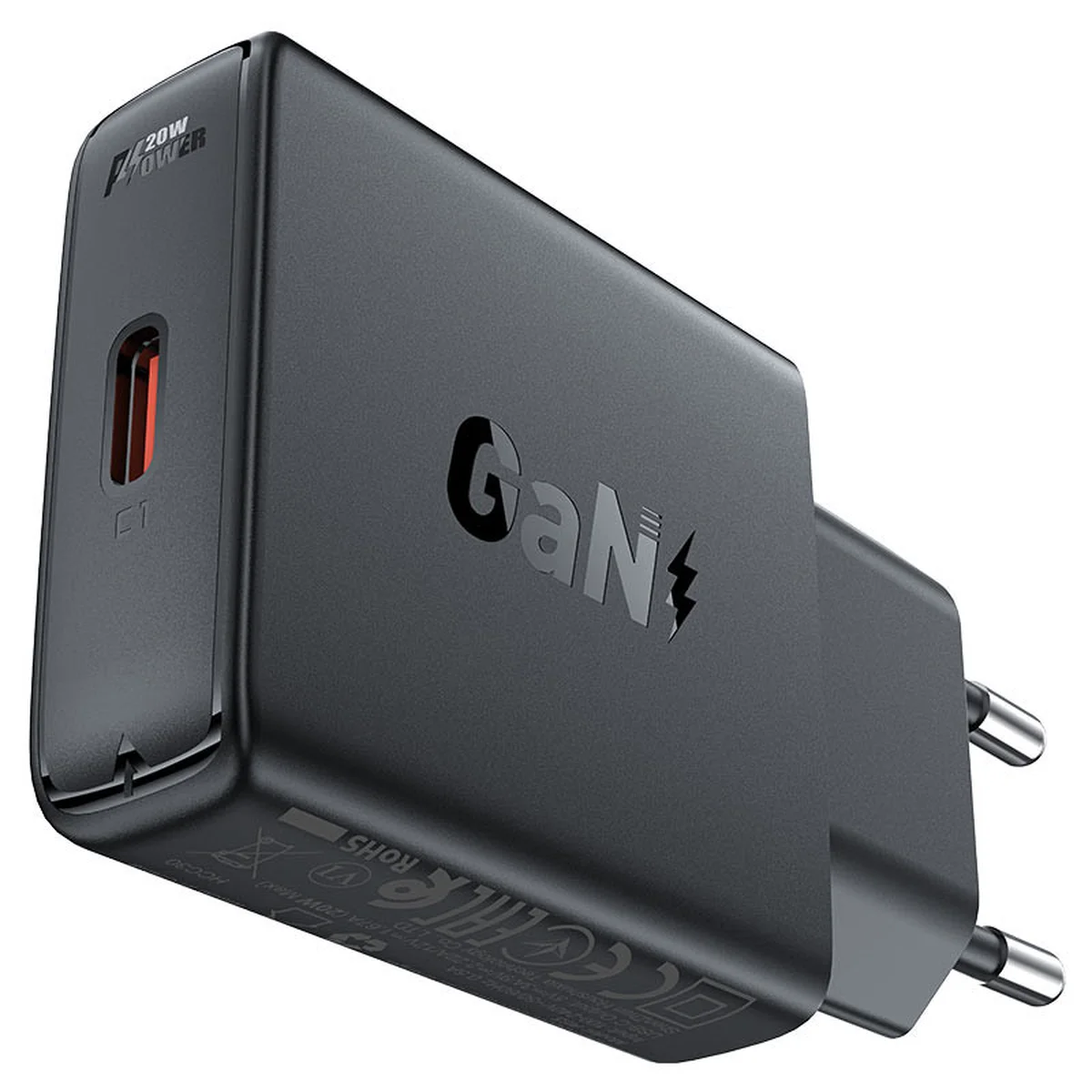 СЗУ Acefast A65 PD20W GaN (USB-C) Black