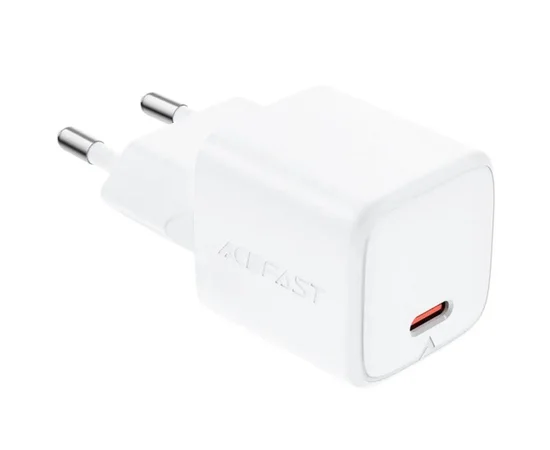 СЗУ Acefast A118 PD30W GaN (1USB-C) White
