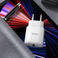 СЗУ Hoco C140A Smart QC3.0 18W (1USB-A) + кабель USB to MicroUSB White