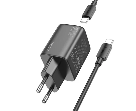 СЗУ Hoco N42 Elogiado 2C PD45W + Type to Type-C Black