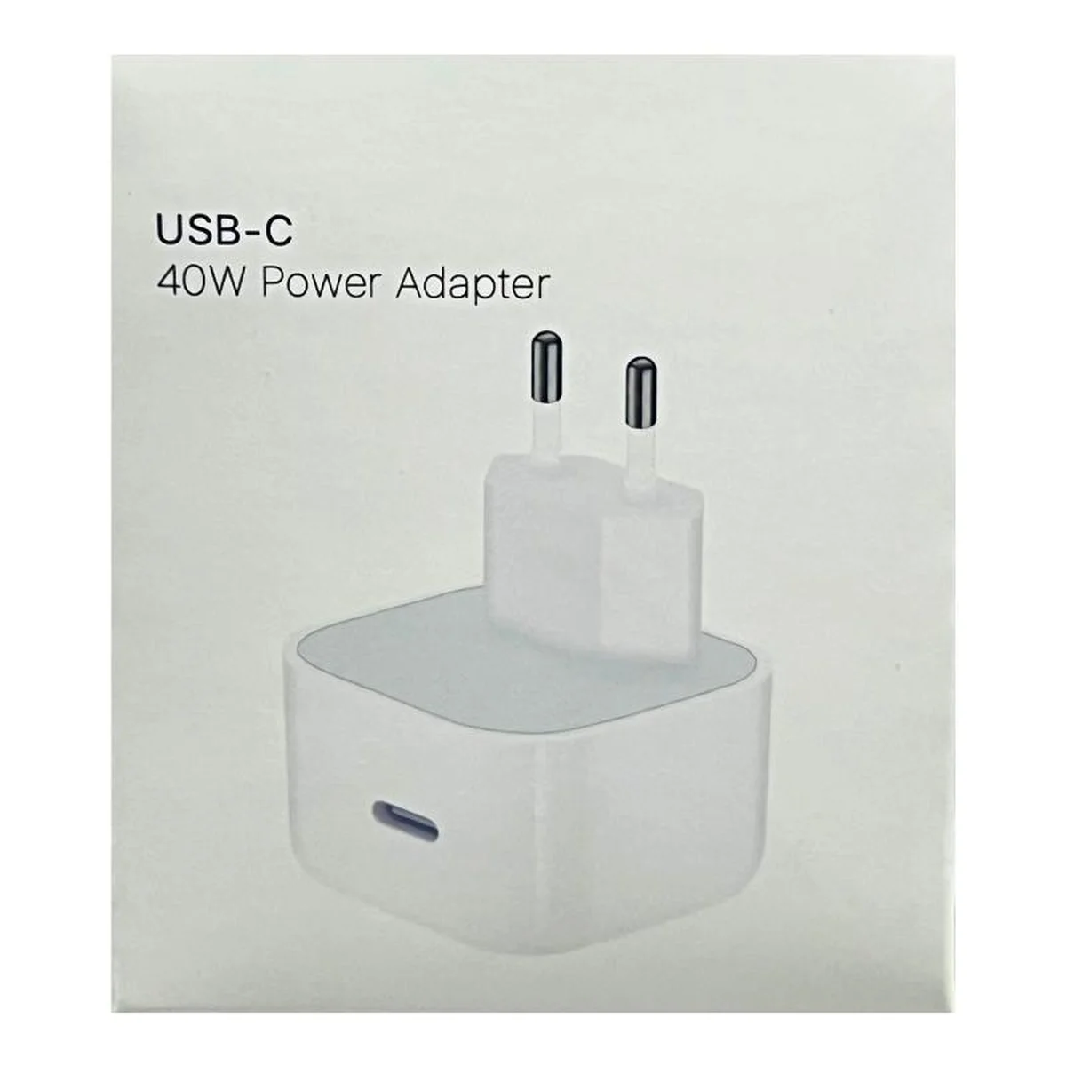 СЗУ 40W Power Adapter for Apple (1USB-C) (АA) (box) White
