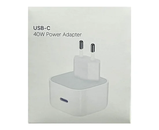 СЗУ 40W Power Adapter for Apple (1USB-C) (АA) (box) White