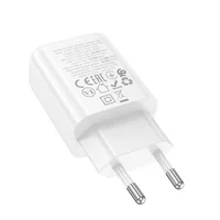 СЗУ Hoco N61 Gentle PD20W+QC3.0 (1USB-A/1C) + кабель Type-C to Lightning White