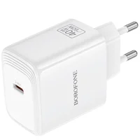 СЗУ Borofone BN33 Fuente PD40W (1USB-C) White