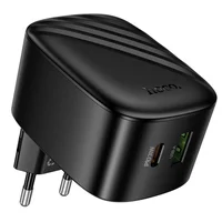 СЗУ Hoco CS102A Folding PD30W+QC3.0 (1USB-A/1C) Black