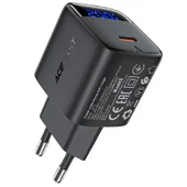 СЗУ Acefast A113 PD20W GaN (1USB-C) Black