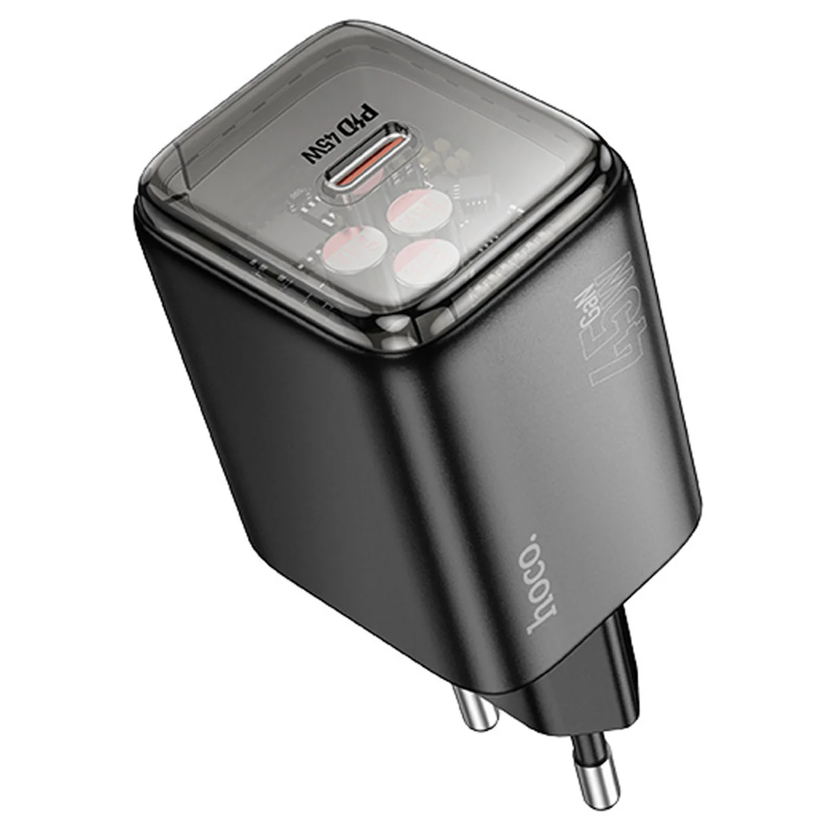 СЗУ Hoco N54 Monsoon PD45W (1USB-C) Black