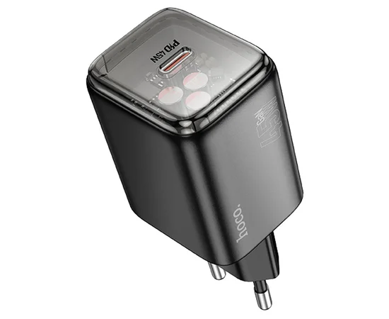 СЗУ Hoco N54 Monsoon PD45W (1USB-C) Black