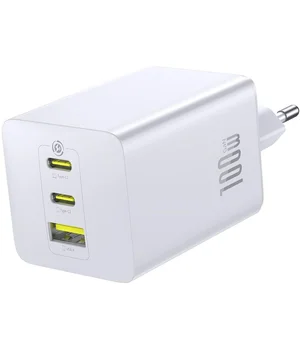 СЗУ Baseus EnerFill FE11 Fast Charger 100W (1USB-A/2C) (P101821) Moon White