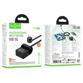 СЗУ Hoco AC33 Win 1 position 30W QC+PD (1USB-A/2C/1Socket) (1.5m) Black