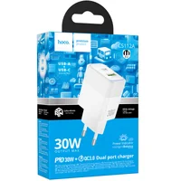 СЗУ Hoco CS112A Lounge PD30W+QC3.0 (1USB-A/1C) White