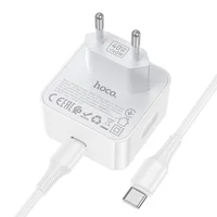 СЗУ Hoco C161A Speed PD40W (1USB-C) + кабель Type-C to Type-C White