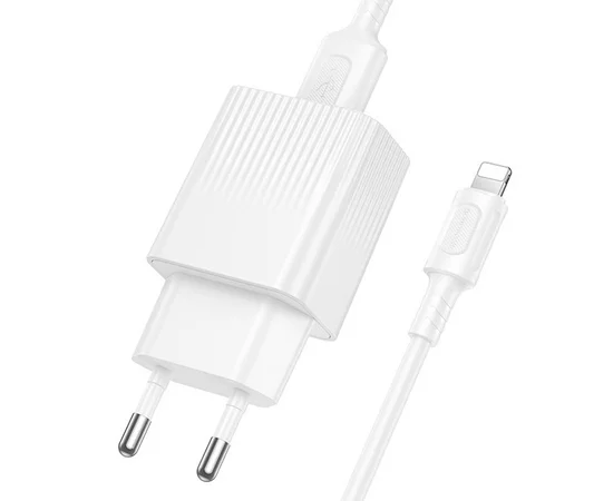 СЗУ Borofone BAS71A Source 10.5W (1USB-A) + кабель USB to Lightning White