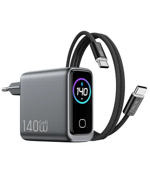 СЗУ WIWU CHG200 Voyager PD140W+QC3.0 (1USB-A/3C) + кабель Type-C to Type-C Grey