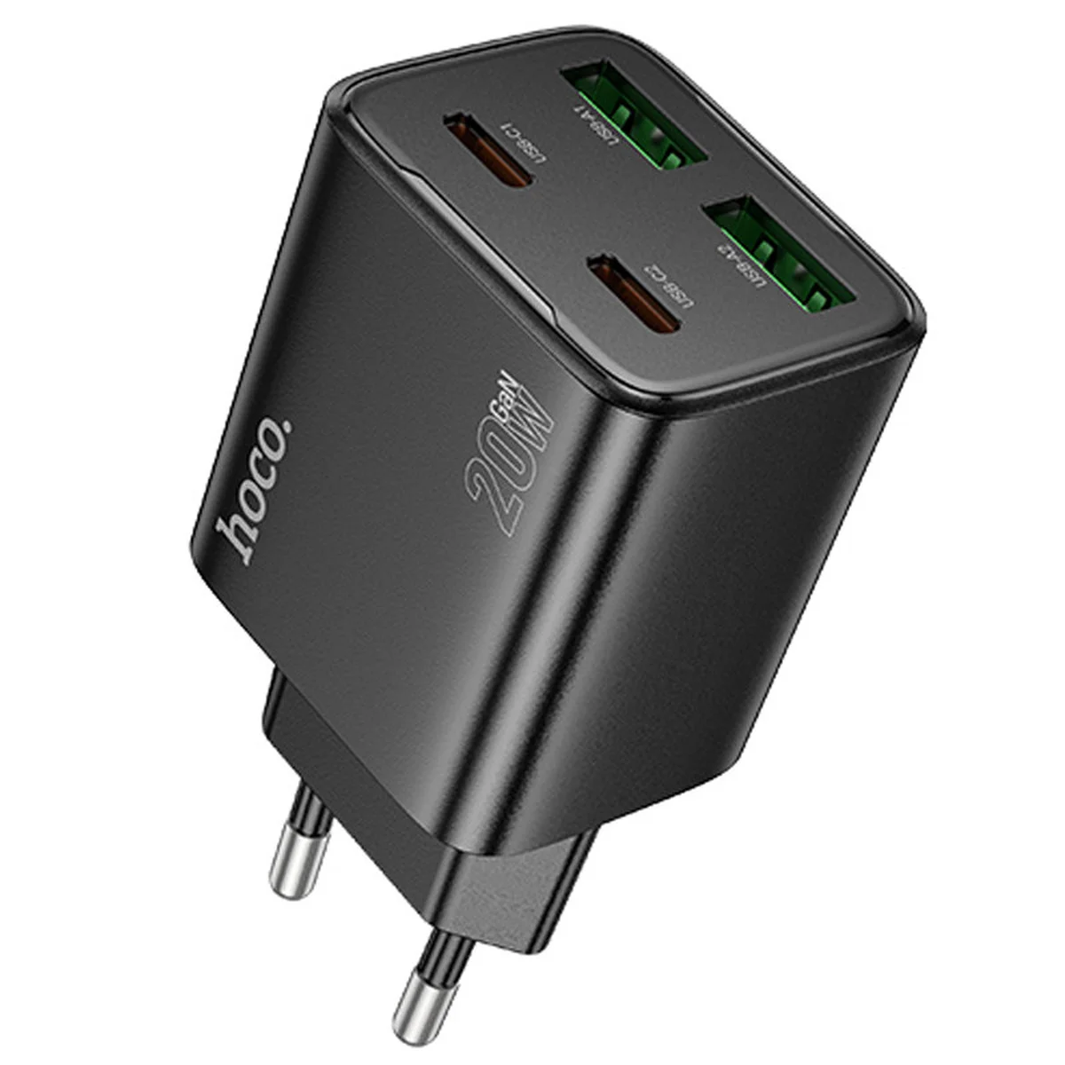 СЗУ Hoco N55 Fundador PD20W four-port (2USB-A/2C) Black