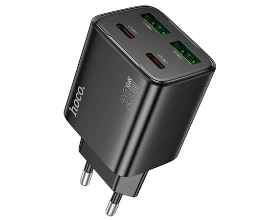 СЗУ Hoco N55 Fundador PD20W four-port (2USB-A/2C) Black