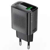 СЗУ Acefast A90 QC3.0 18W (1USB-A) Black
