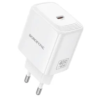 СЗУ Borofone BN33 Fuente PD40W (1USB-C) White