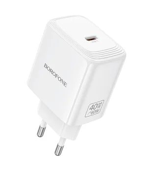 СЗУ Borofone BN33 Fuente PD40W (1USB-C) White
