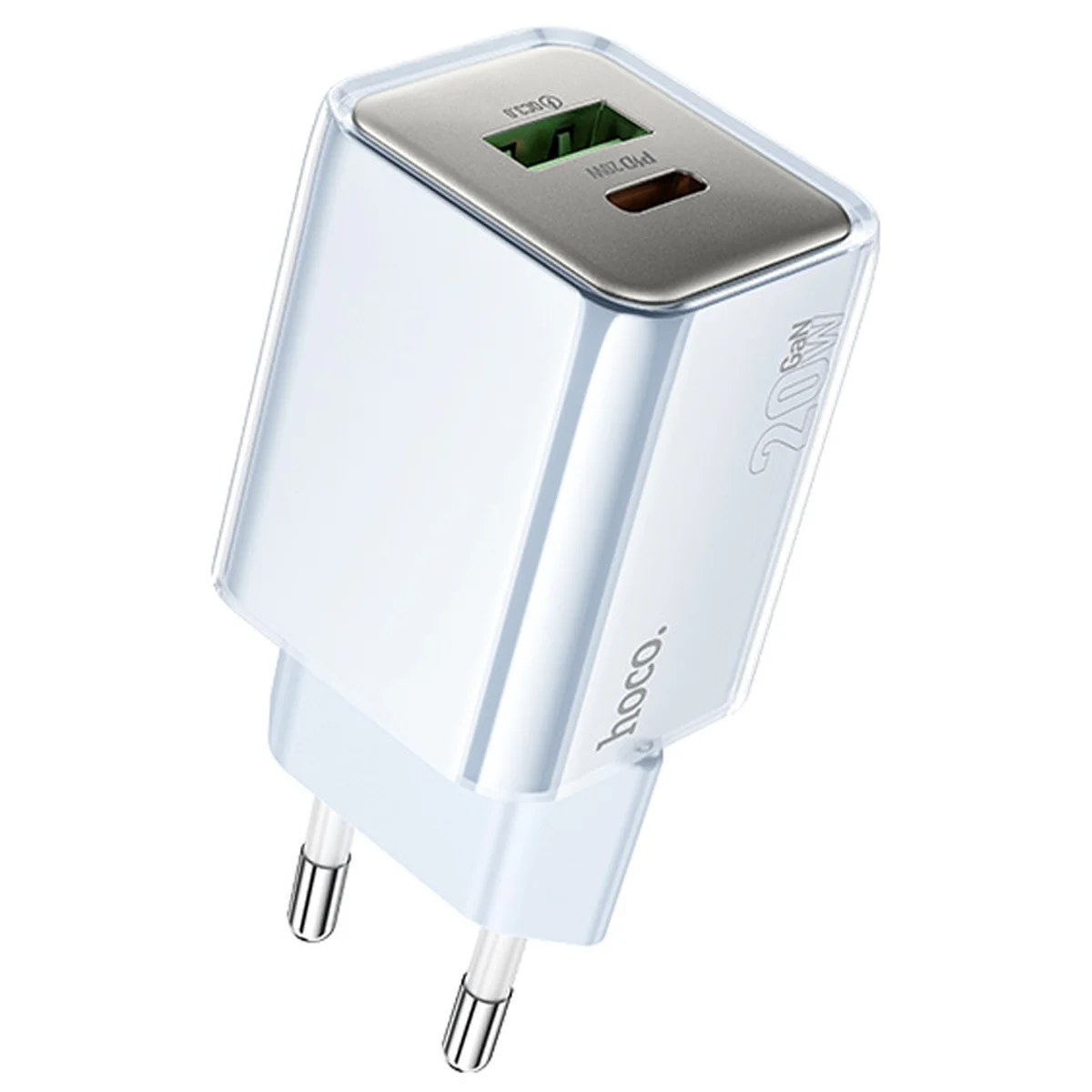 СЗУ Hoco N46 Glorious PD20W+QC3.0 (1USB-A/1C) Blue