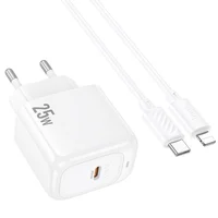 СЗУ Hoco CS53A Surplus PD25W (1USB-C) + Type-C to Lightning White