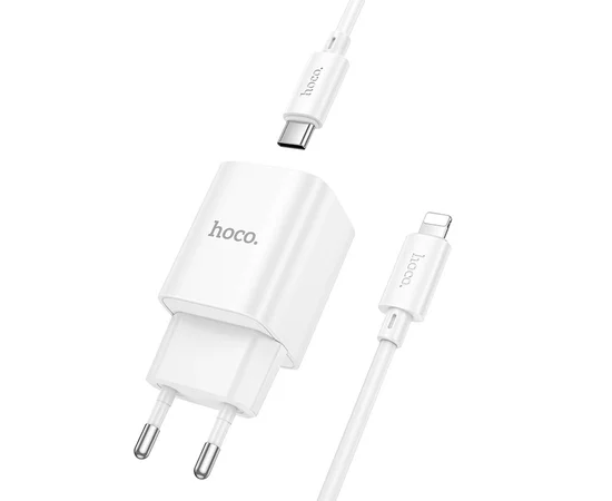 СЗУ Hoco C149A Charm PD30W+QC3.0 + Type-C to Lightning White
