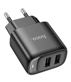 СЗУ Hoco C141A Smart 2.1A (2USB-A) Black
