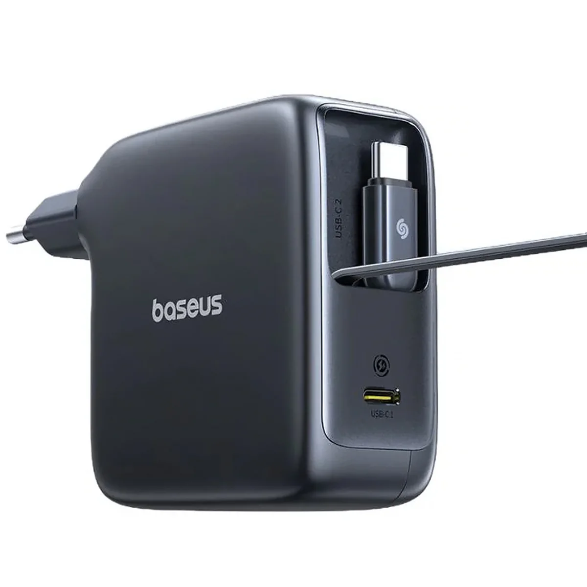 СЗУ Baseus EnerCore CJ21 PD67W with retractable cables (3USB-C) (E0121D) Cosmic Black