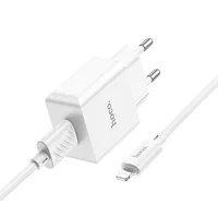 СЗУ Hoco C106A Leisure 10.5W (1USB-A) + кабель USB to Lightning White