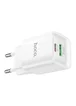 СЗУ Hoco C147A PD20W+QC3.0 (1USB-A/1C) White