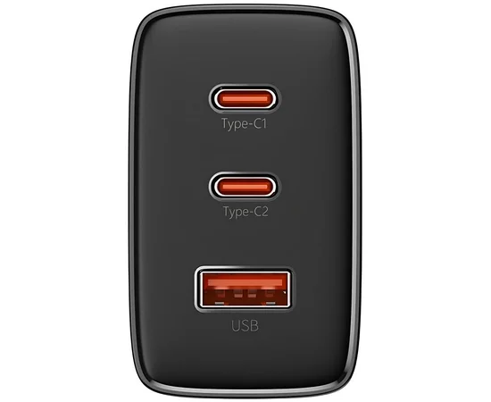 СЗУ Baseus Cube Pro Fast Charger PD65W (1USB-A/2C) (P10111404) Cluster Black