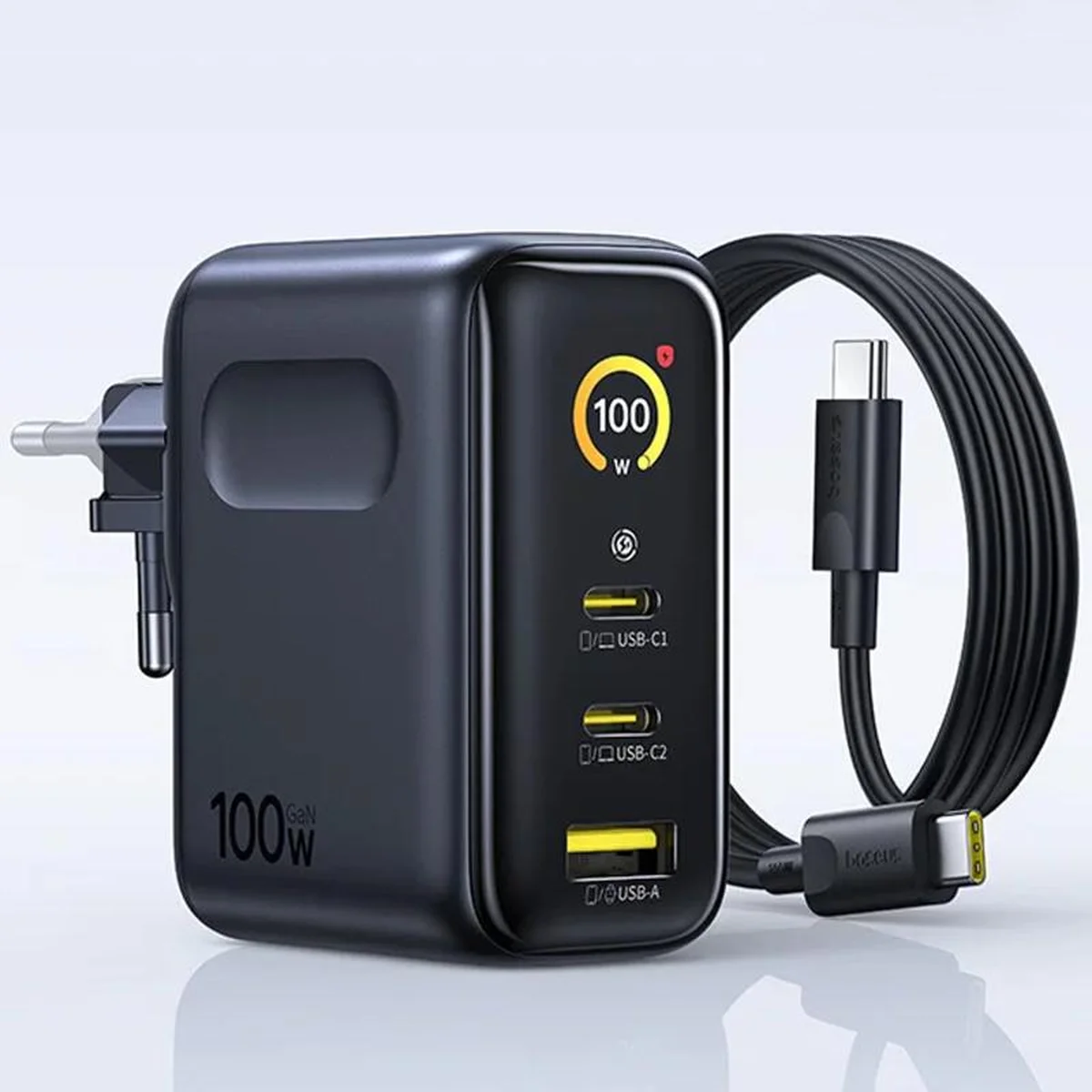СЗУ Baseus PicoGo AE21 Fast Charger 100W (1USB-A/2C) + кабель Type-C to Type-C (E0121B) Cosmic Black