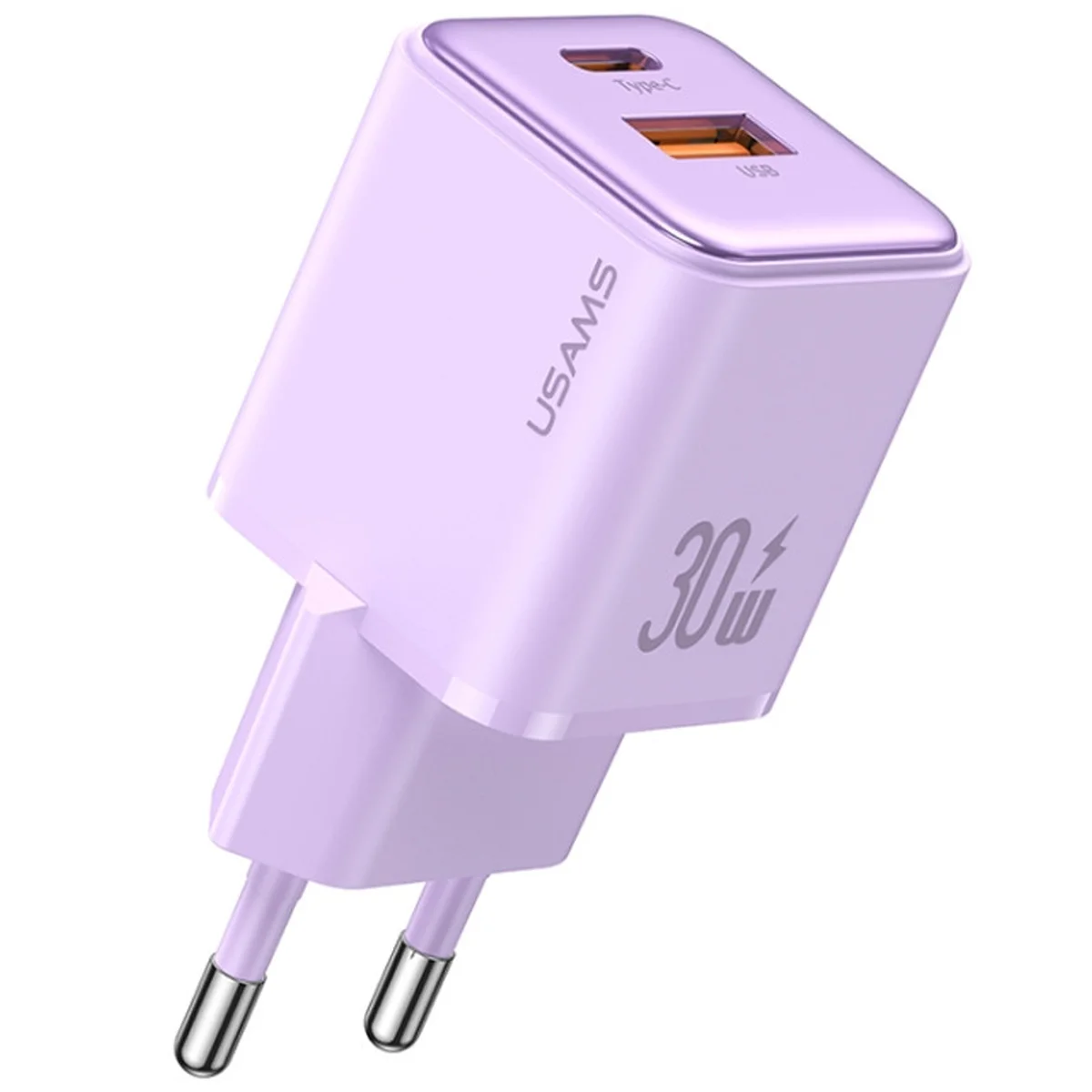 СЗУ Usams US-CC189 PD30W + QC3.0 A+C X-ron Series Purple