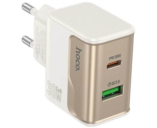 СЗУ Hoco CS73A Star Speed PD30W+QC3.0 (1USB-A/1C) White