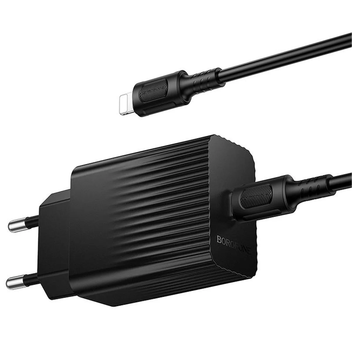 СЗУ Borofone BAS75A Source PD30W (1USB-C) + кабель Type-C to Lightning Black