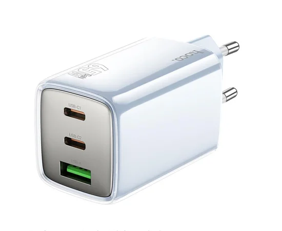 СЗУ Hoco N49 Glorious PD65W (1USB-A/2C) Blue